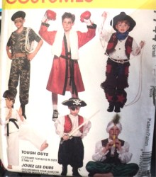 7744 MCCALLS COMMANDO SOLDIER, KARATE, COWBOY, BOXER, GENIE PATTERN 2,4; 6-8